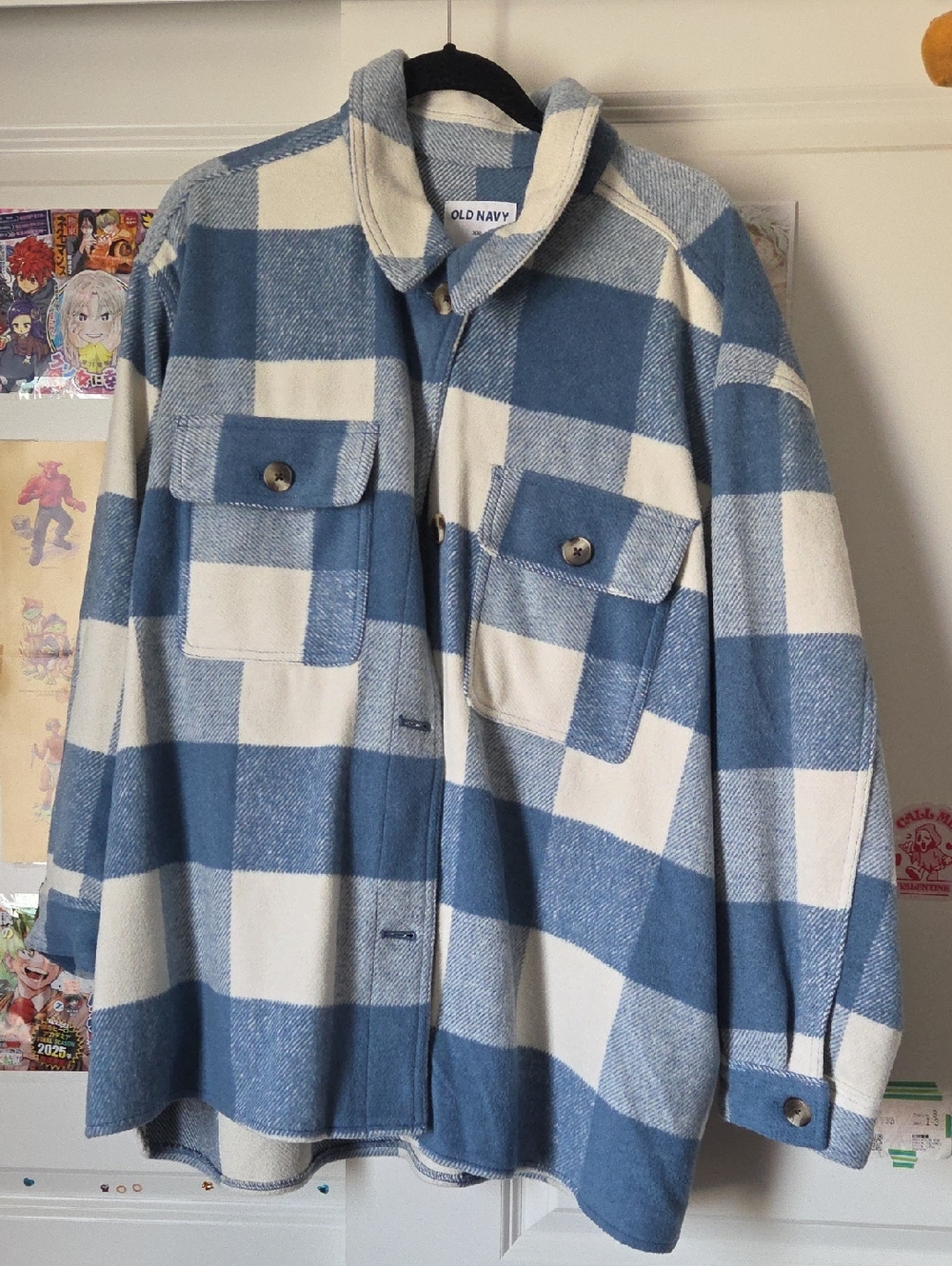 Checkered Blue And White Jacket